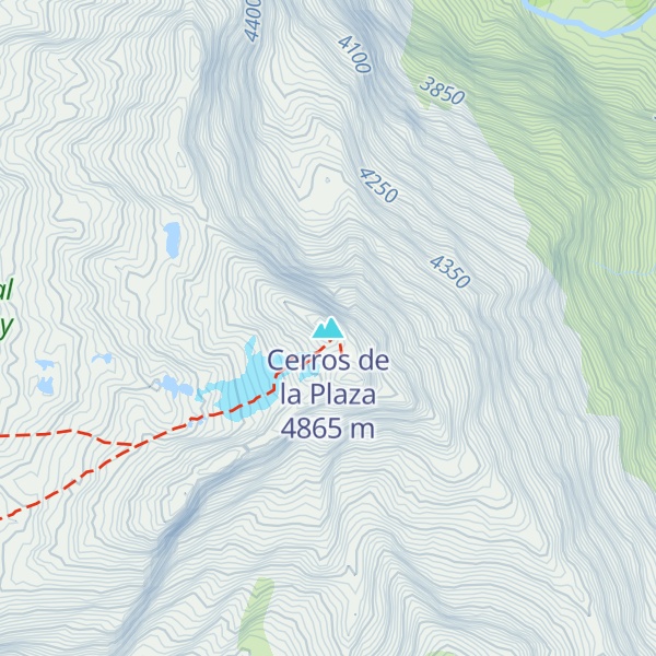 Map of Cerros de la Plaza