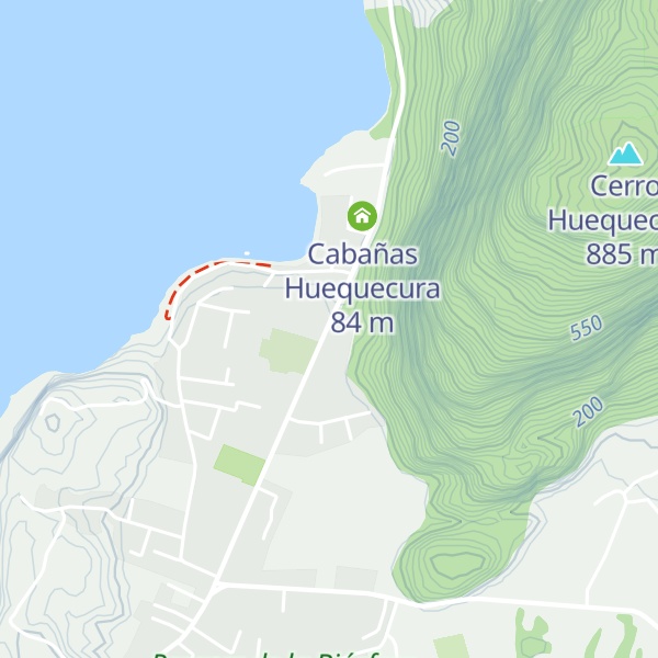 Map of Cabañas El Refugio