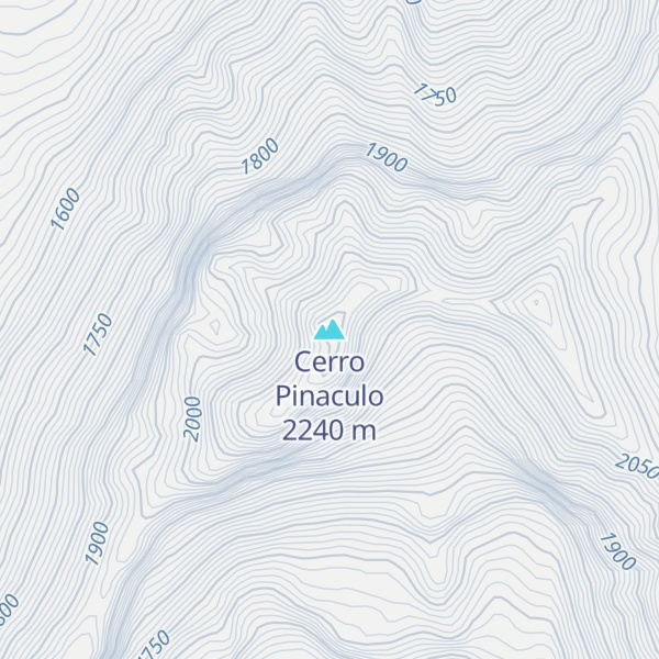 Map of Cerro Pinaculo