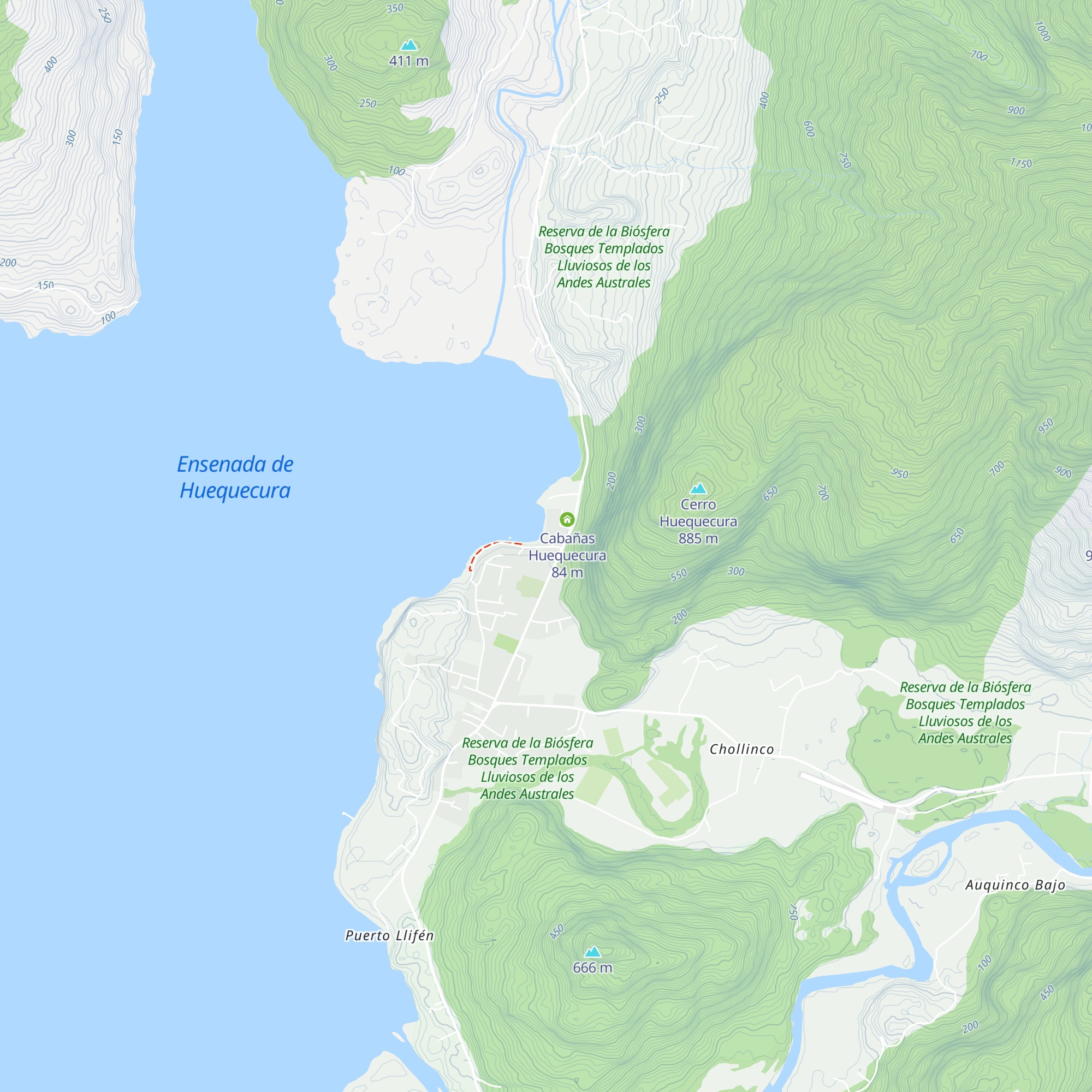 Cabaña Ruka-Vutacura map