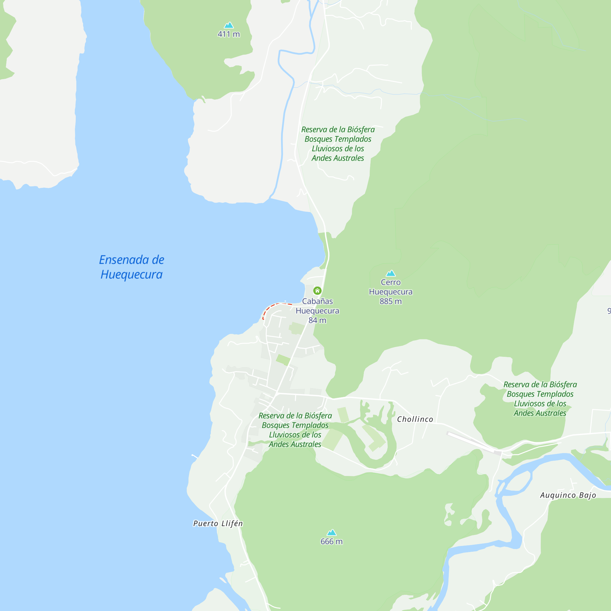 Cabaña Ruka-Vutacura map