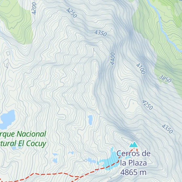 Map of Piedra del Diamante