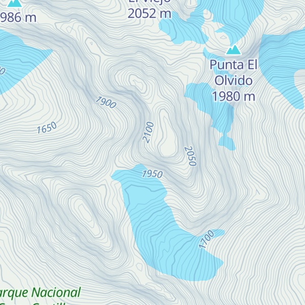 Map of Cerro Chocolate