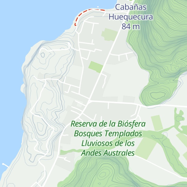Map of Cabañas Licán