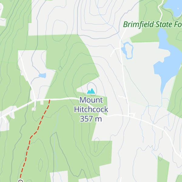 Map of Mount Hitchcock