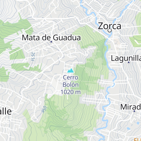 Map of Cerro Bolón