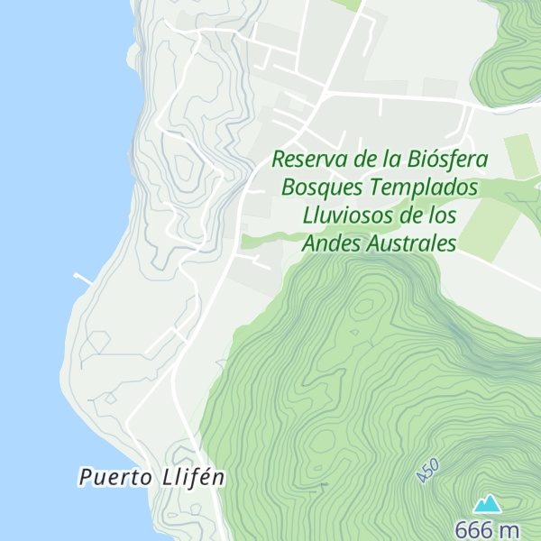 Map of Cabañas Llifen