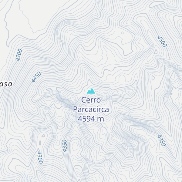 Map of Cerro Parcacirca