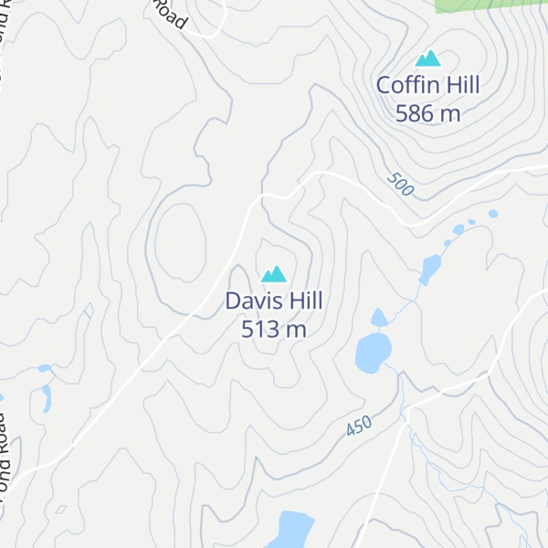 Map of Davis Hill