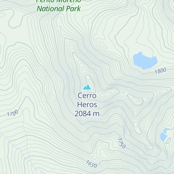 Map of Cerro Heros