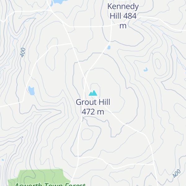 Map of Grout Hill