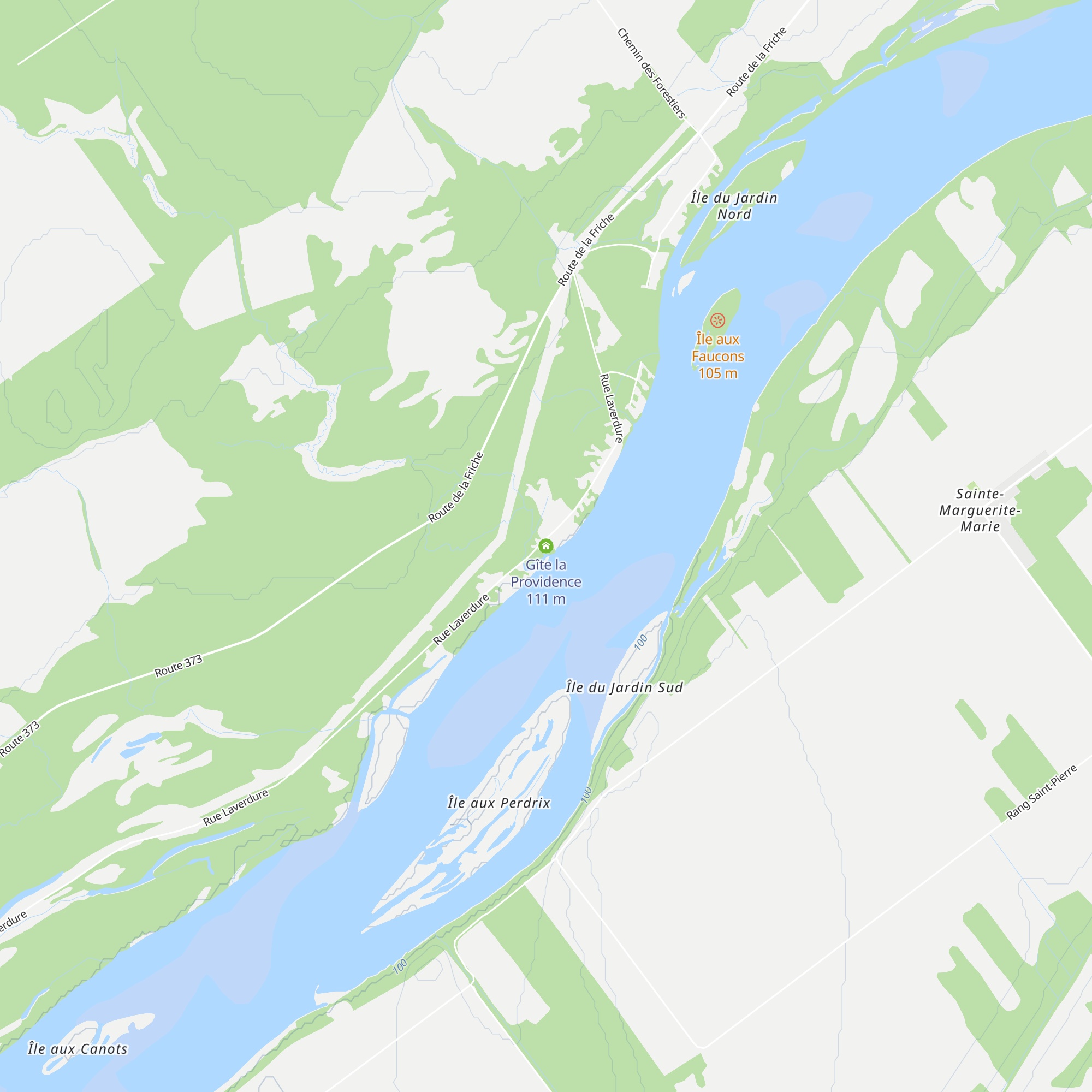 Gîte la Providence map