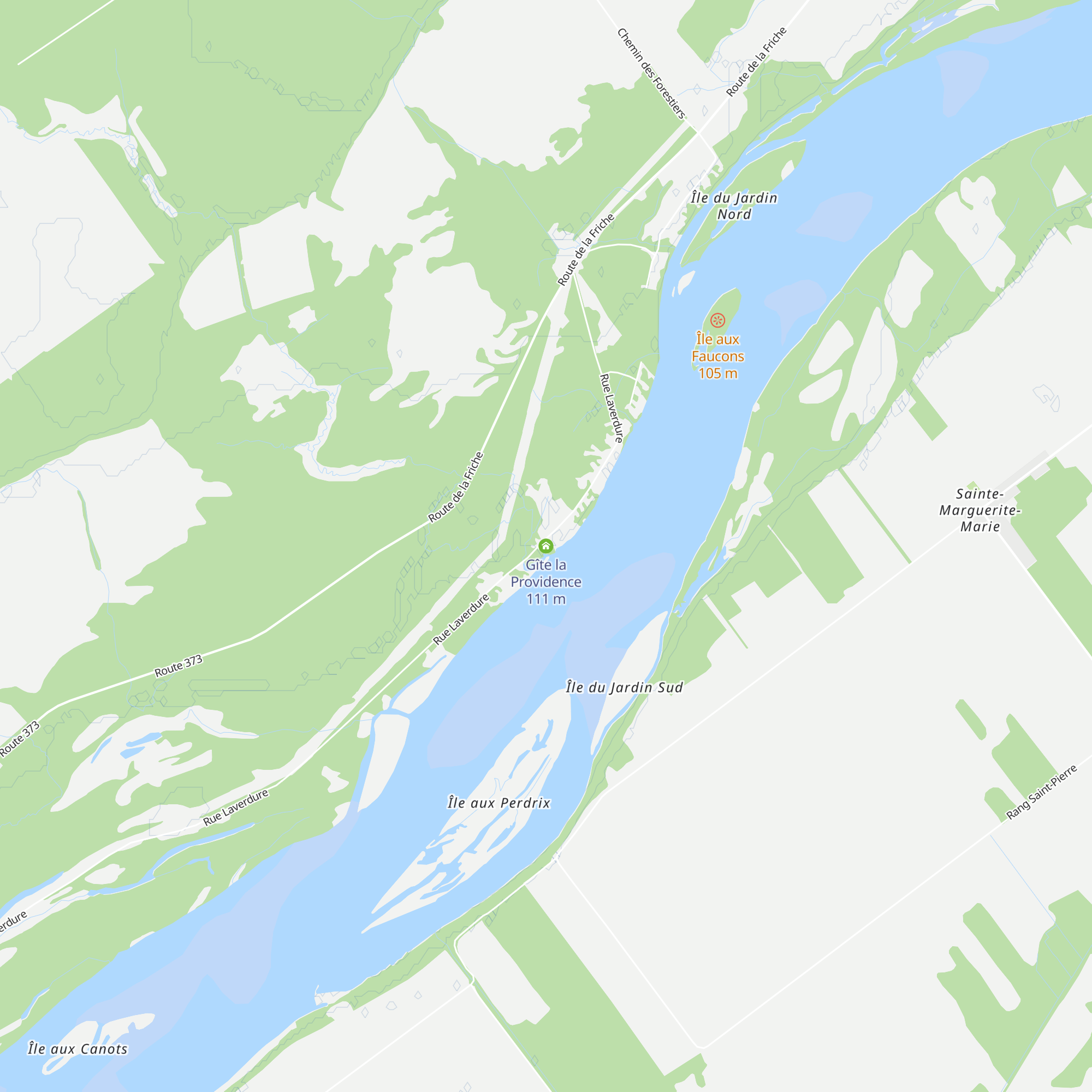 Gîte la Providence map