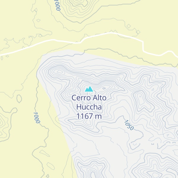Map of Cerro Alto Huccha