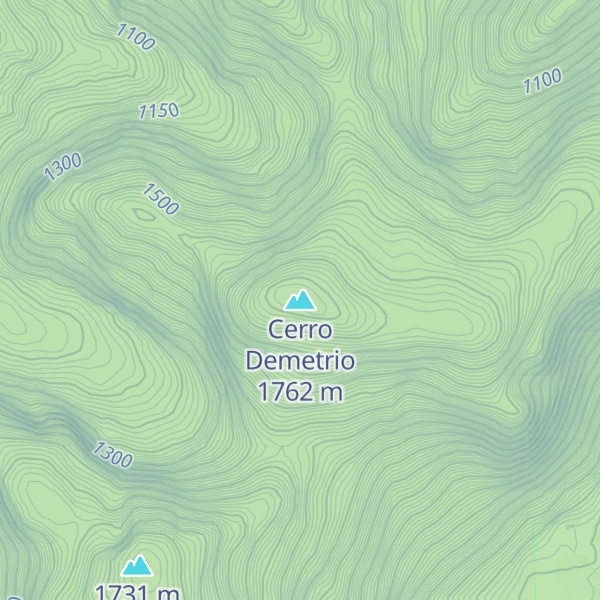 Map of Cerro Demetrio