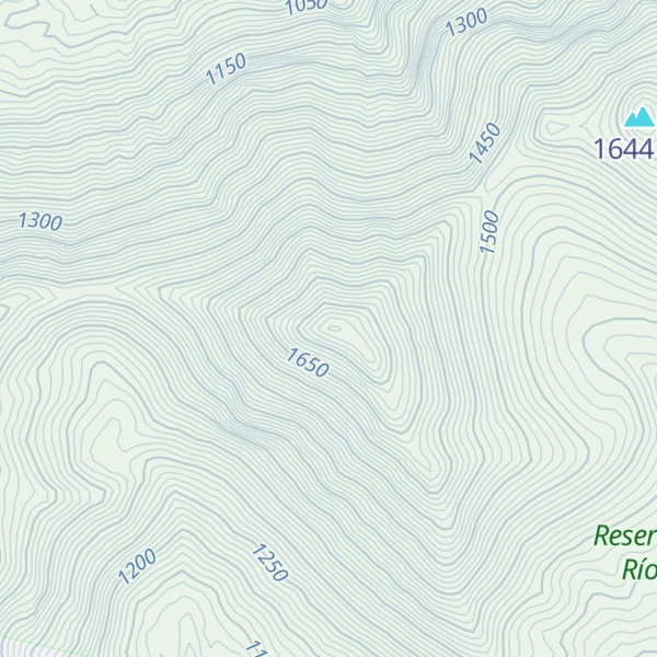 Map of Cerro Cordillerano