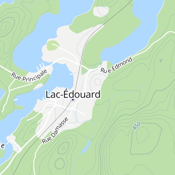 Map of Gîte le Presbytère de Lac-Édouard