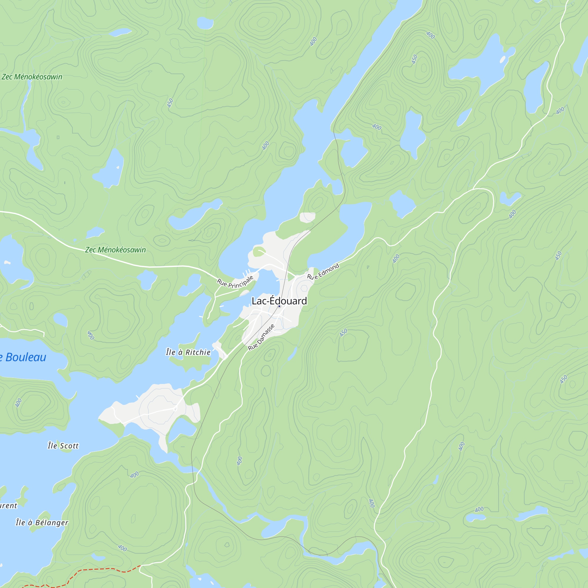 Gîte le Presbytère de Lac-Édouard map