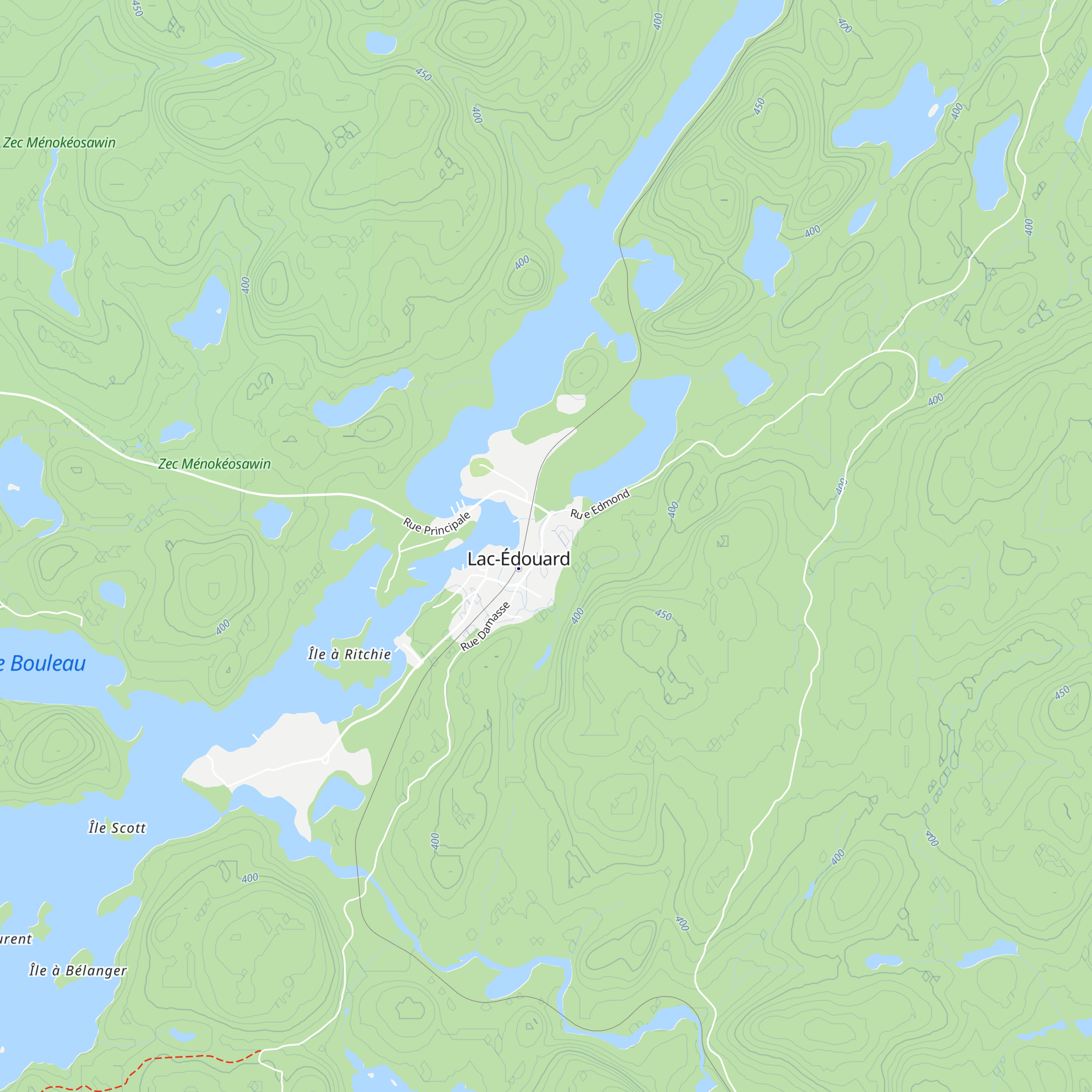 Gîte le Presbytère de Lac-Édouard map