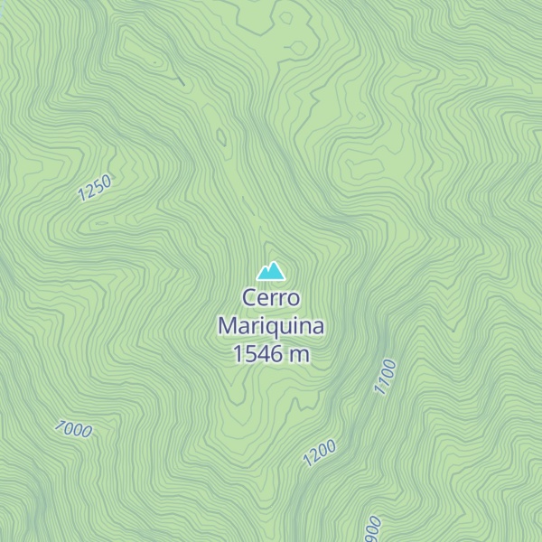 Map of Cerro Mariquina