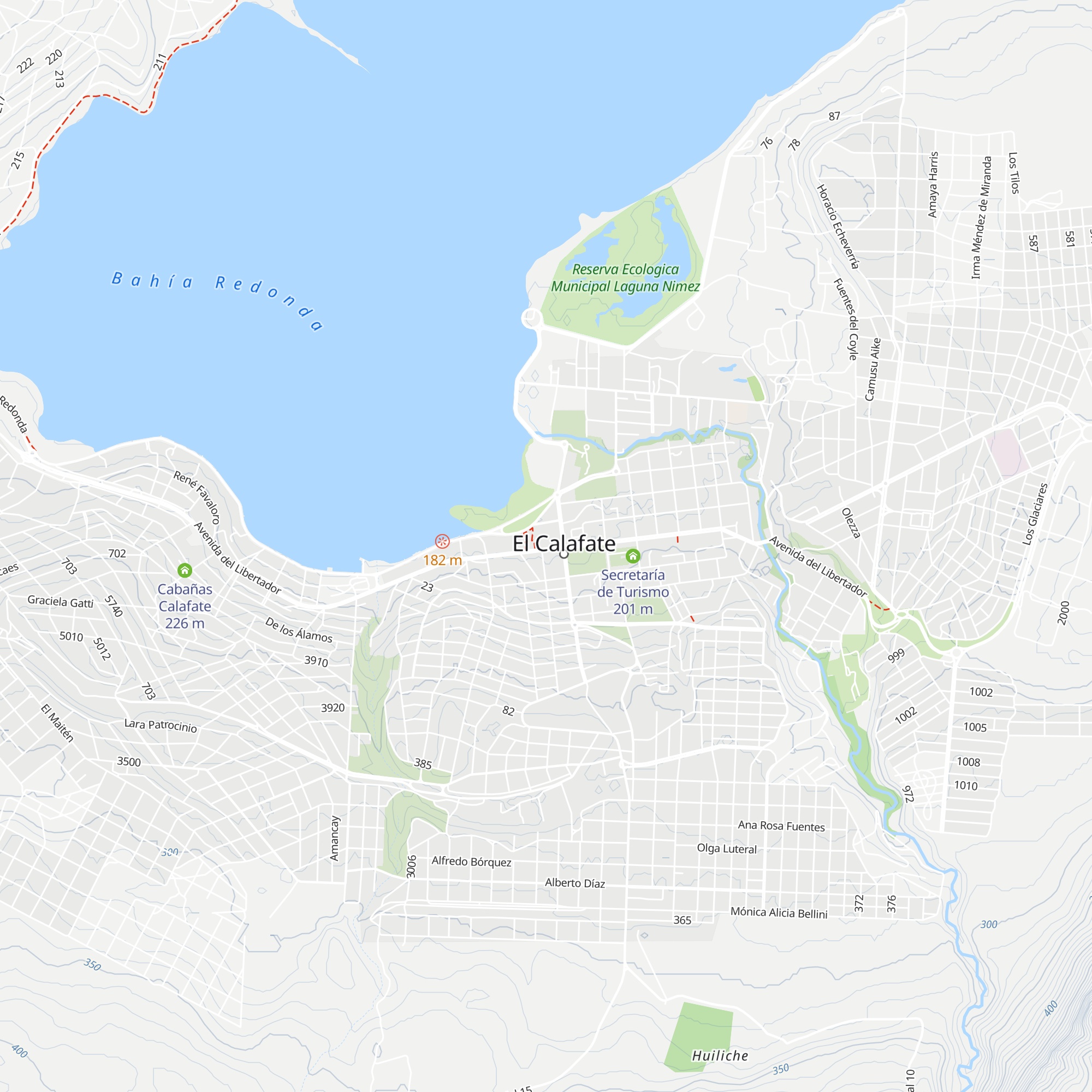 Cabañas Nevis map