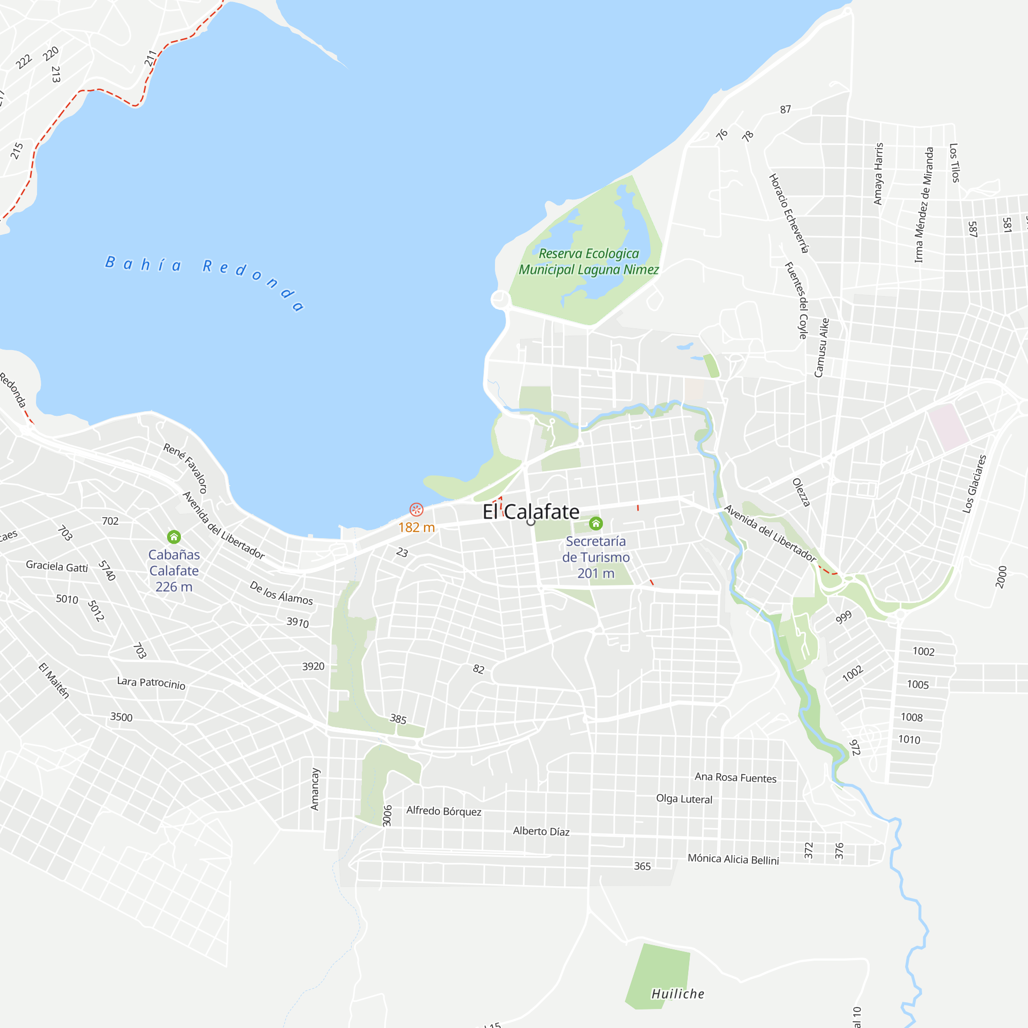 Cabañas Nevis map