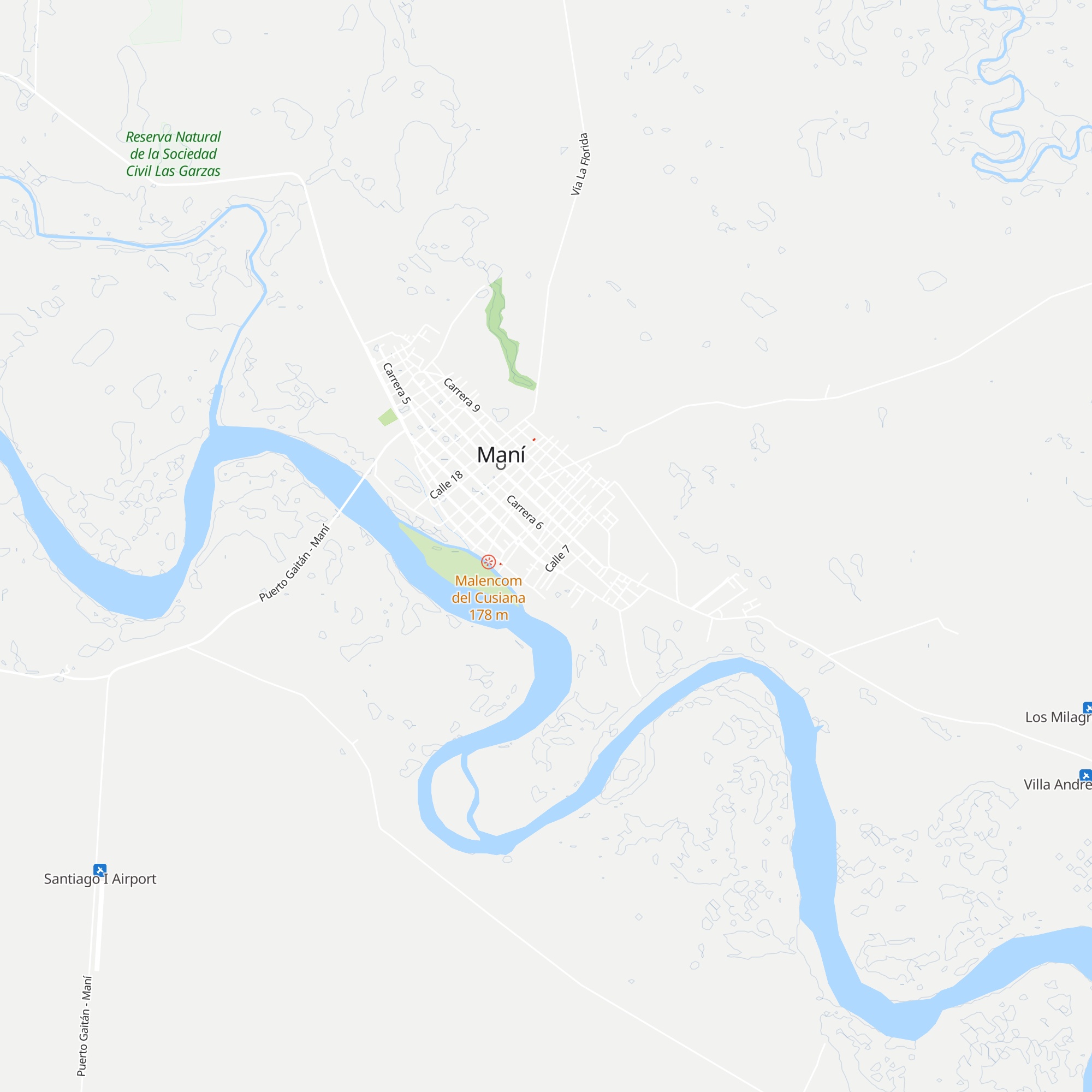 Cabañas Los Almendros map