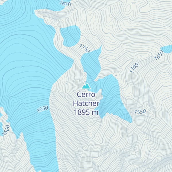 Map of Cerro Hatcher