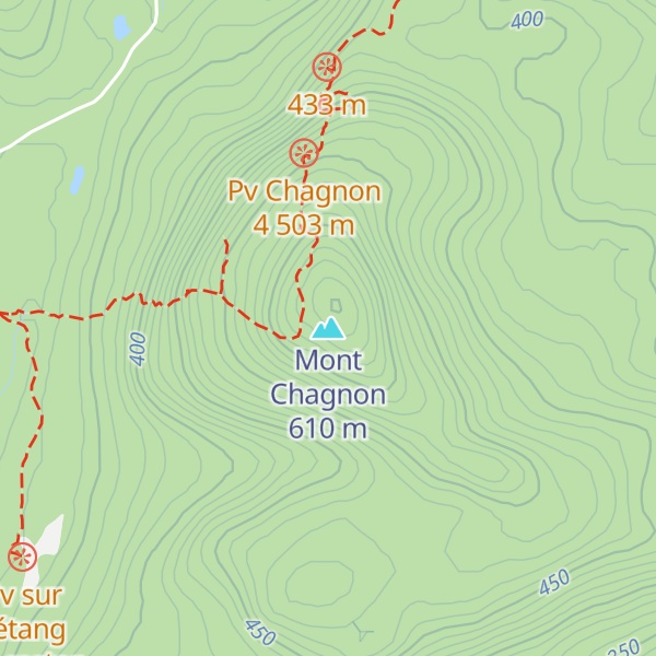 Map of Mont Chagnon
