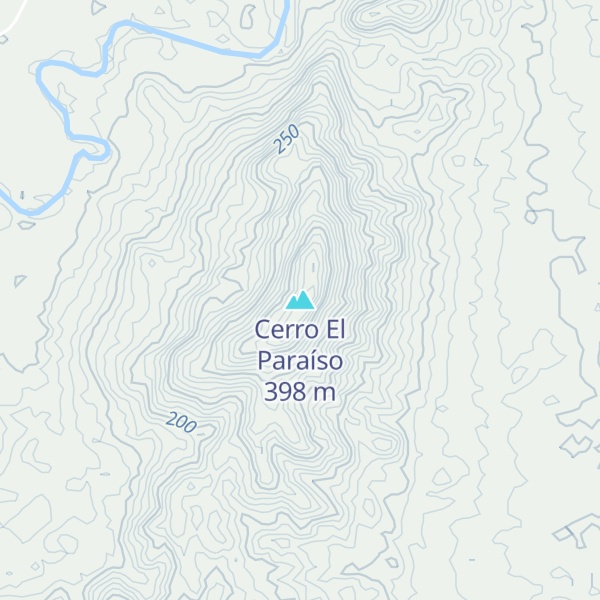 Map of Cerro El Paraíso