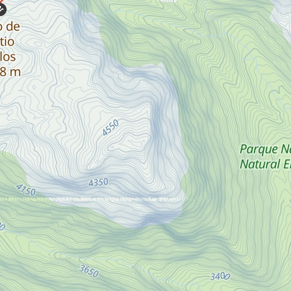 Map of Cuchilla Patiobolas