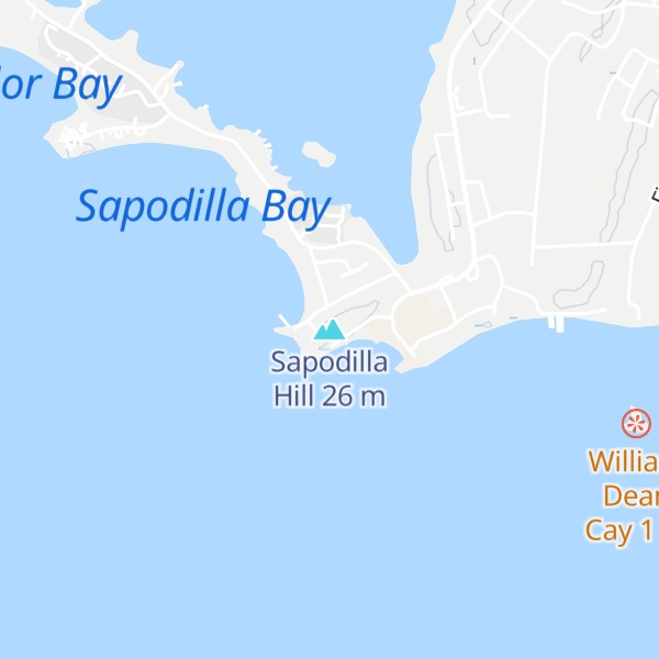 Map of Sapodilla Hill