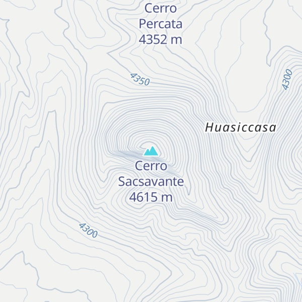 Map of Cerro Sacsavante