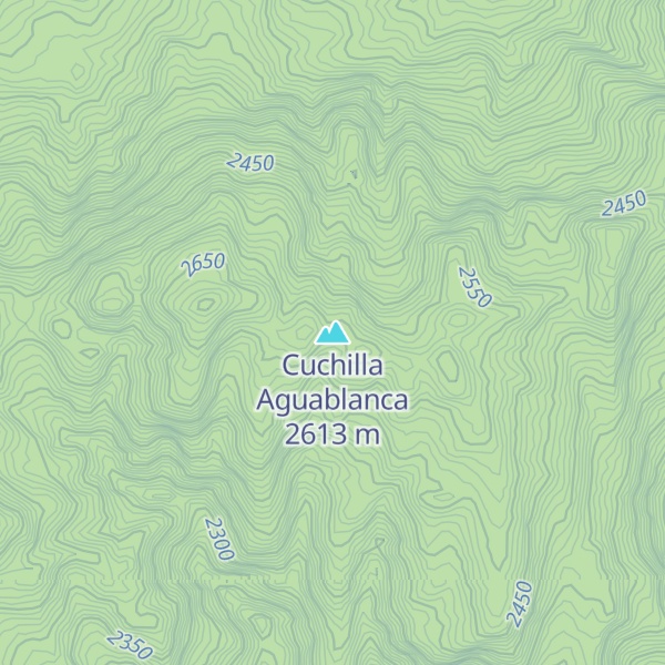 Map of Cuchilla Aguablanca