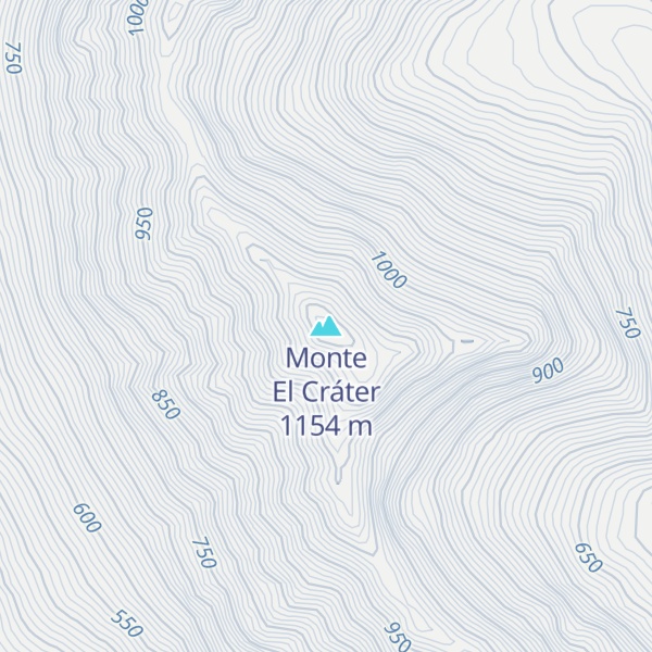 Map of Monte El Cráter