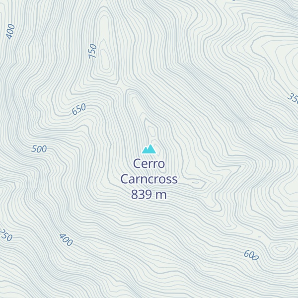 Map of Cerro Carncross