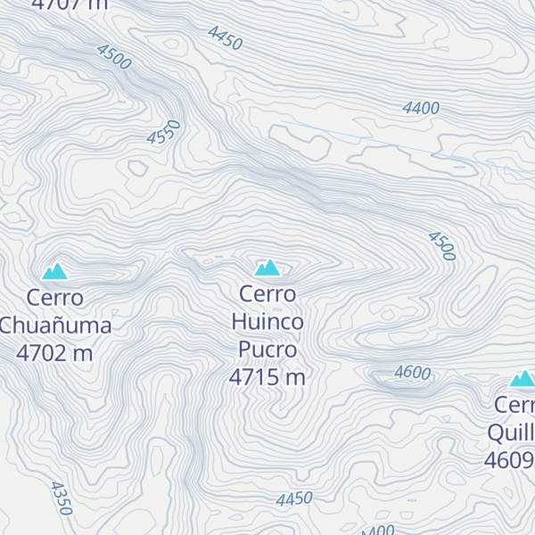 Map of Cerro Huinco Pucro