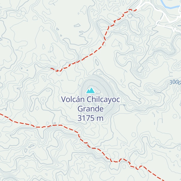 Map of Volcán Chilcayoc Grande