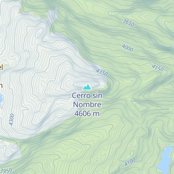 Map of Cerro sin Nombre