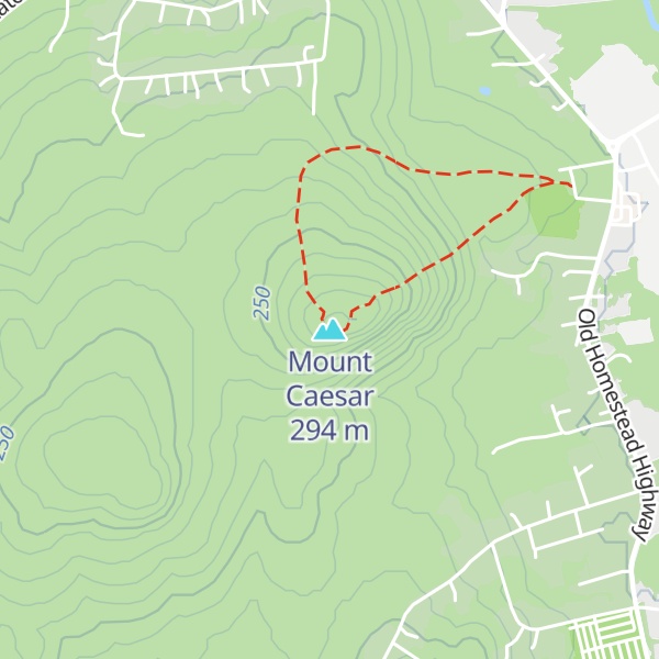 Map of Mount Caesar