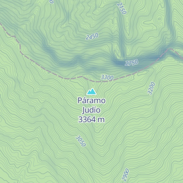 Map of Páramo Judío
