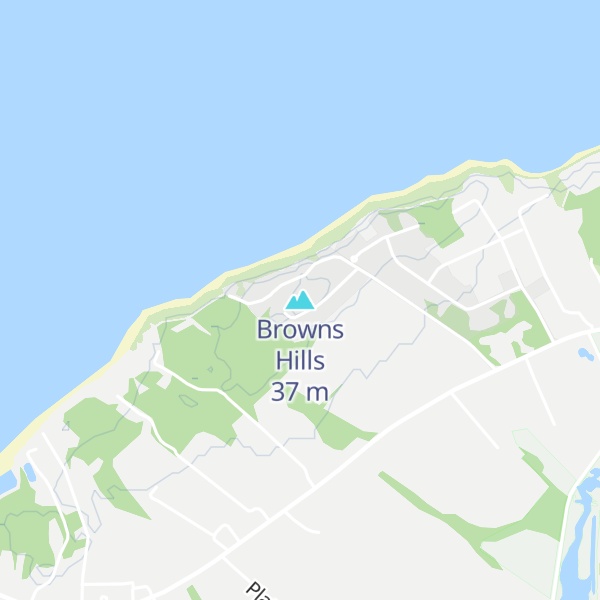 Map of Browns Hills