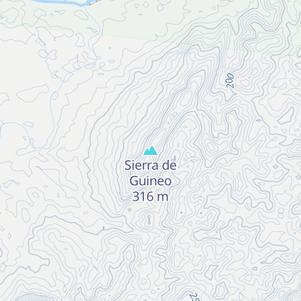Map of Sierra de Guineo