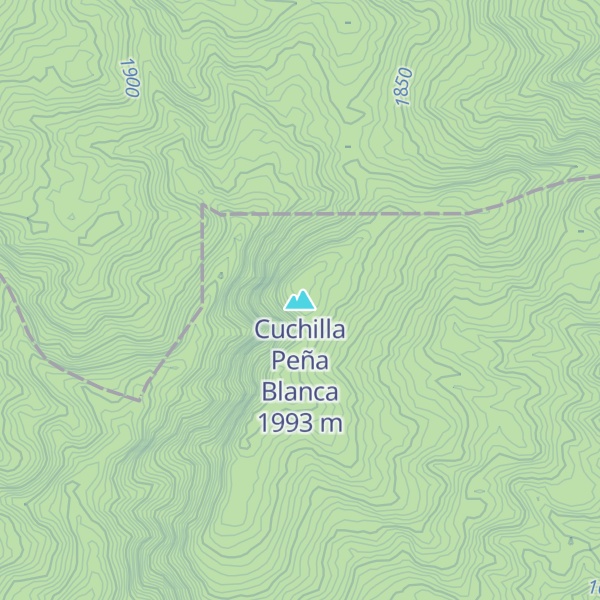 Map of Cuchilla Peña Blanca
