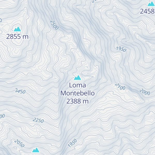 Map of Loma Montebello