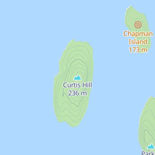 Map of Curtis Hill