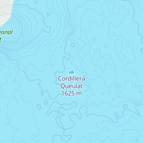 Map of Cordillera Queulat