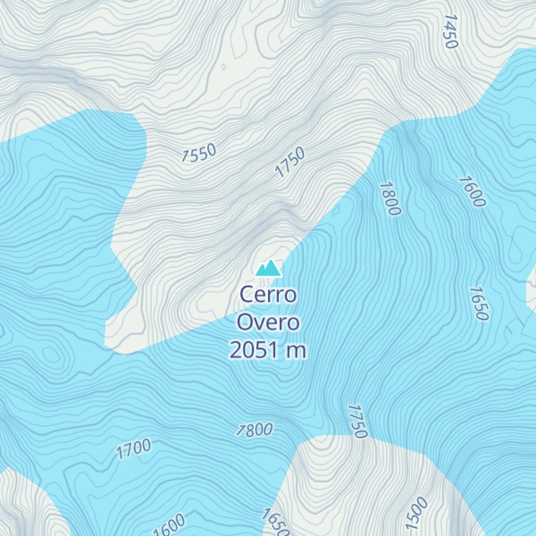 Map of Cerro Overo