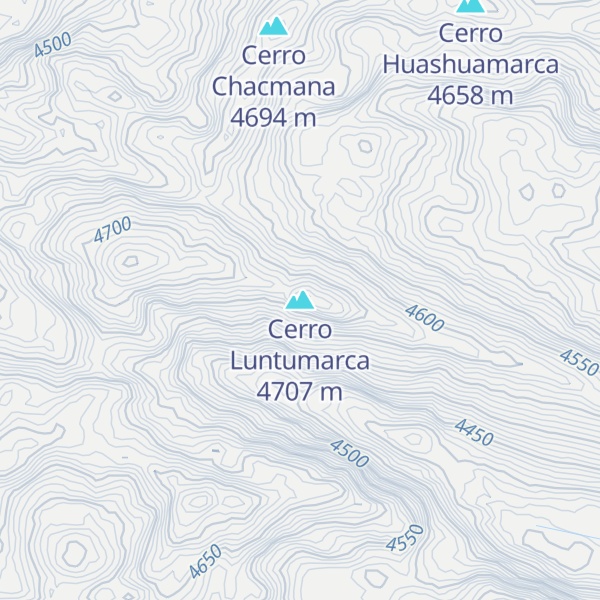 Map of Cerro Luntumarca