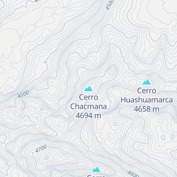 Map of Cerro Chacmana